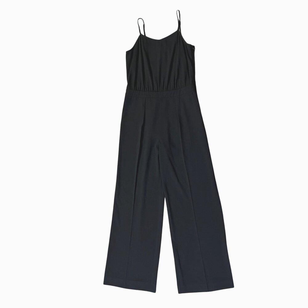 Banana Republic Black Jumpsuit Women’s 2 Sleeveless Side Zip Used - Picture 3 of 13